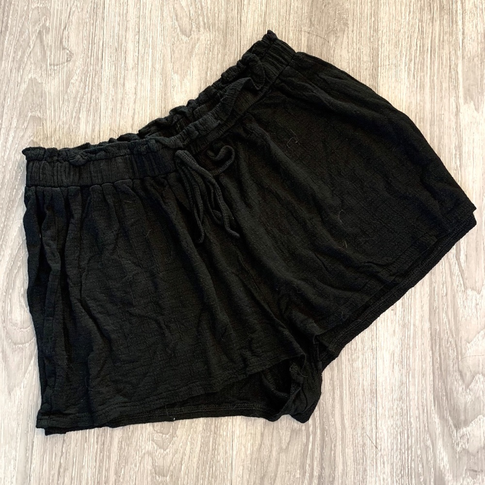 Nordstrom Rack black loose shorts